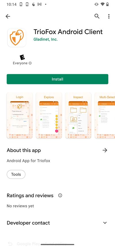 Download Triofox application