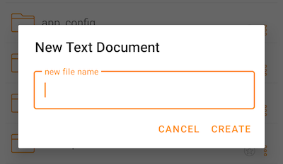 context menu