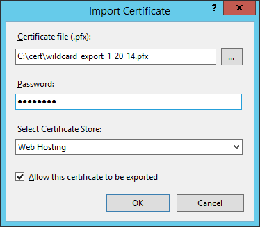 server certificates