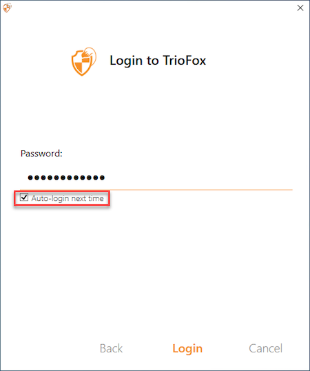  LOGGING INTO TRIOFOX CLIENT 